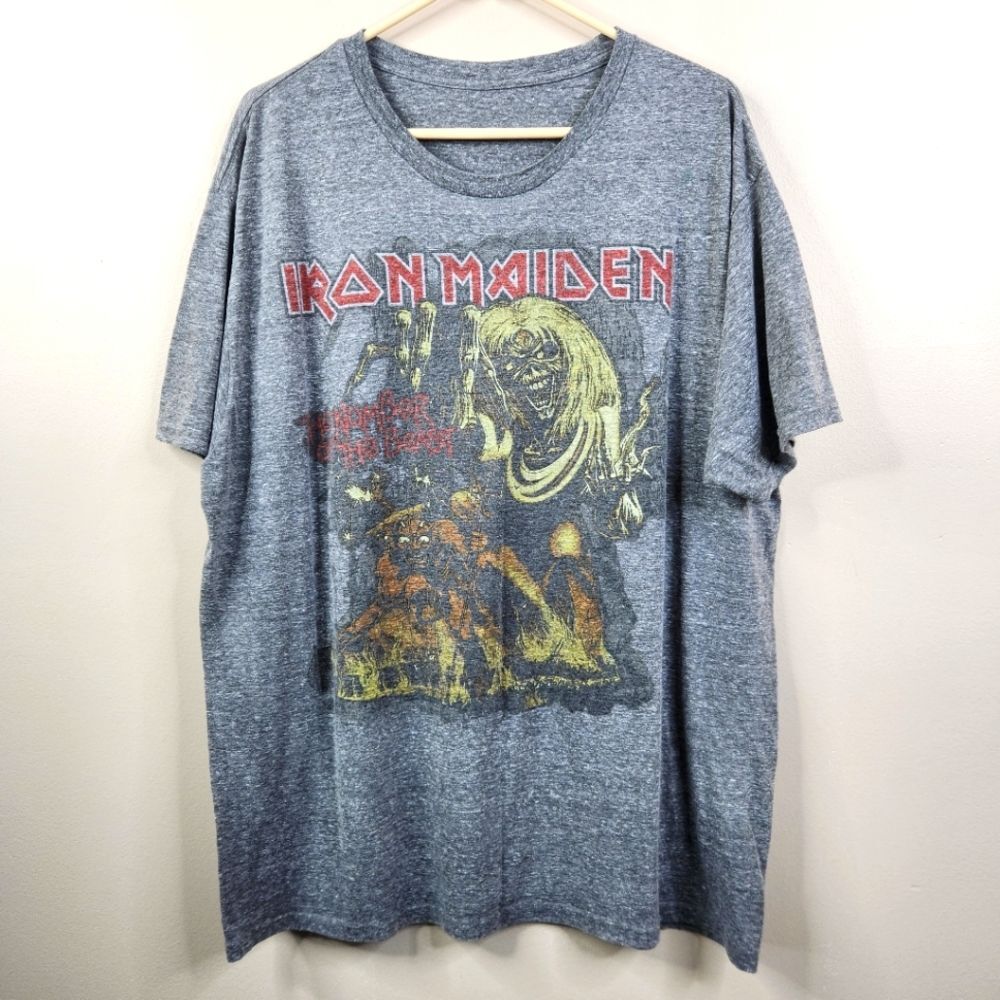 Iron Maiden Eddie The Head The Number Of The Beast Short Sleeve Graphic Tee XXL